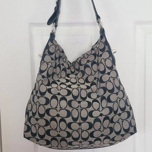 Coach Gray/Black Shoulder Bag